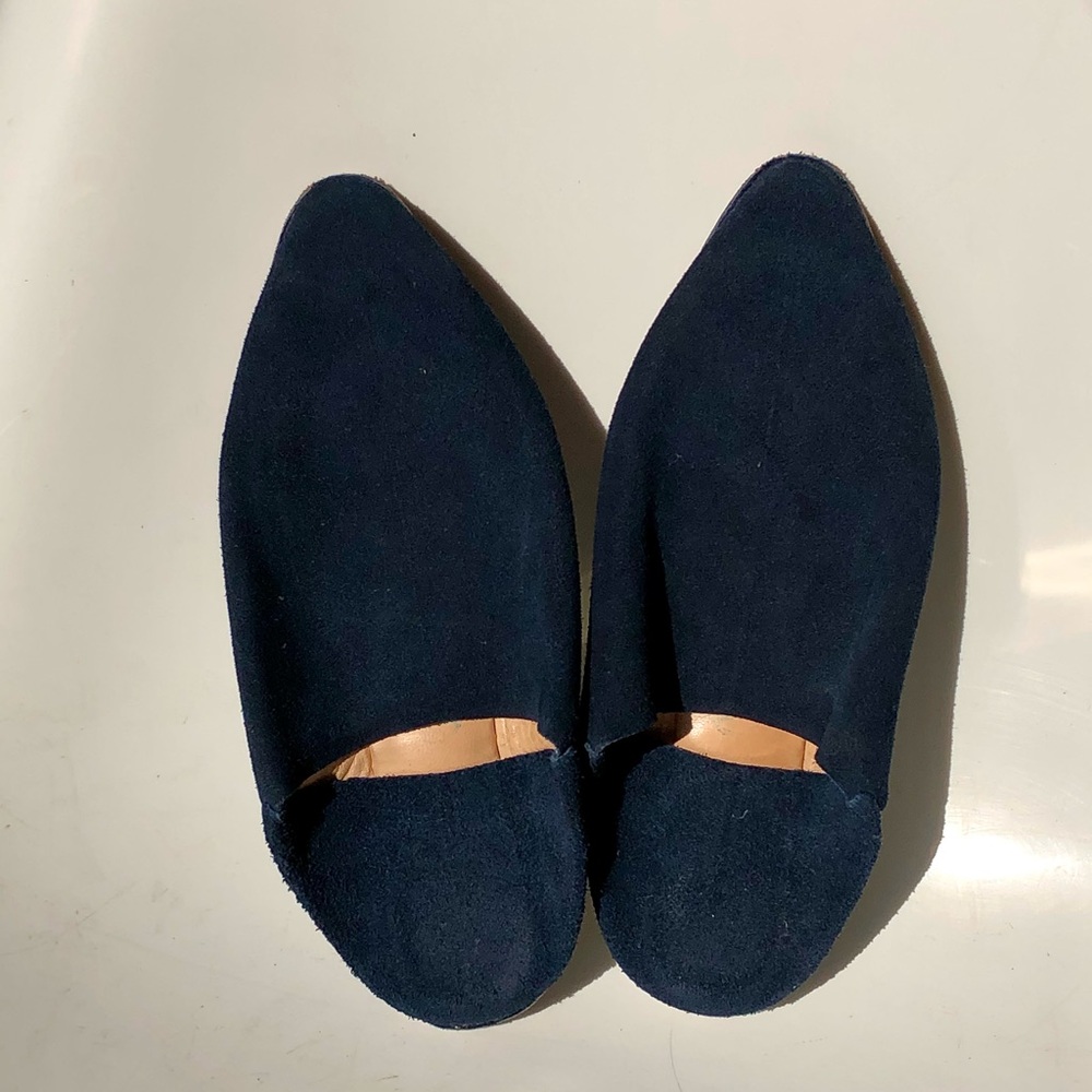 Morrocan Babouche Slippers in Blue